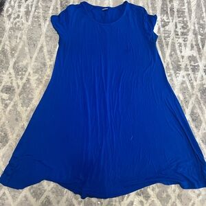 Old Navy Vibrant Blue T-shirt Luxe Dress